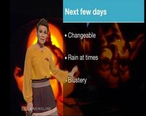 To wonder why weather presenters seem to wear evening wear to present the weather?
