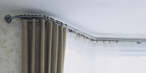 Help! Looking for Bay Window Pole curtains (bendable?)