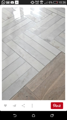 Seamless flooring with wet UFH in some areas