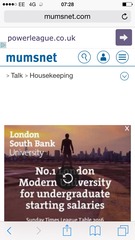 Massive advert making it hard to use MN