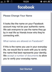 To be suspicious of Facebook's motivation for verifying my identity?