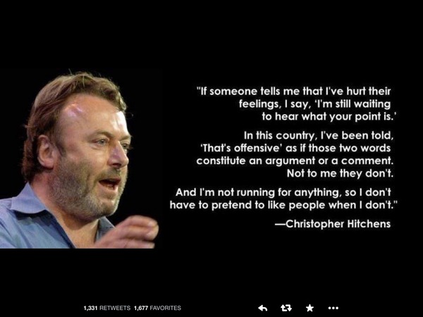 to think that people are using being offended to try and negate others