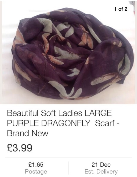 I could do with some help - scarf for DM Christmas present - specific requirements.