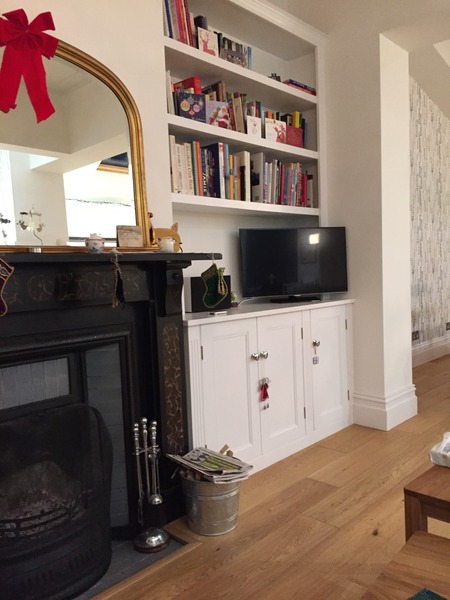 Can I have alcove shelving at right angles?