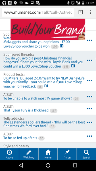 Floating banner ad