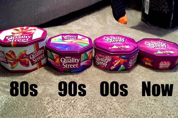 to moan about (lack of) Quality Street?