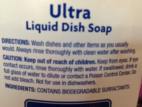 To think you dont rinse dishes after washing them??