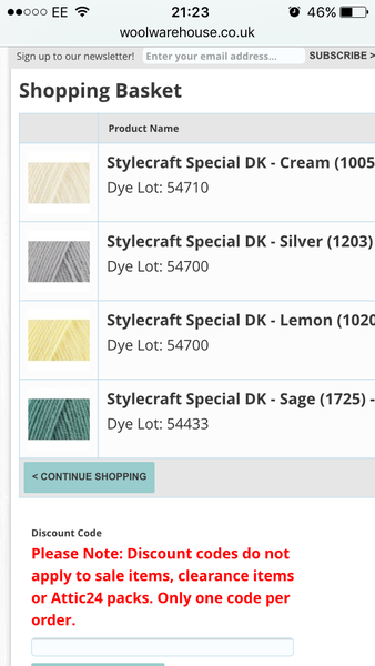 Anyone fancy helping choose colours for a baby blanket?