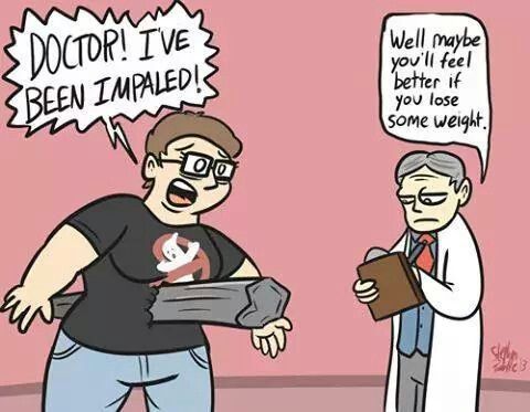 to think that you should still be taken seriously by your GP if you're obese?