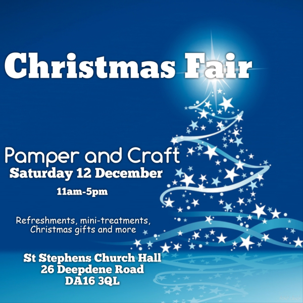 Pamper and Craft Christmas Fair - Welling  Saturday 12th December