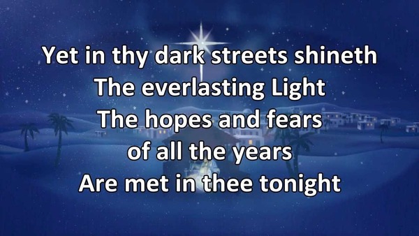 Moved to a few tears by a carol tonight