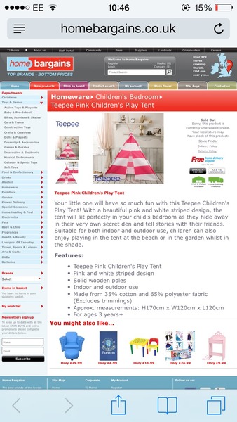 Girls Teepee