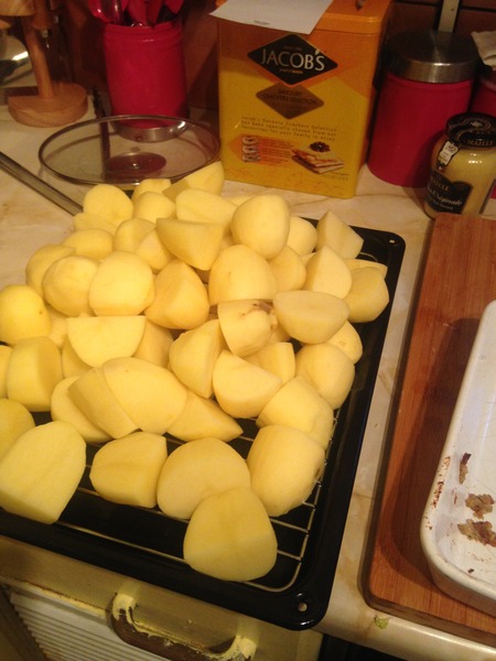 To wonder if I'm ever going to get a bloody Christmas dinner?