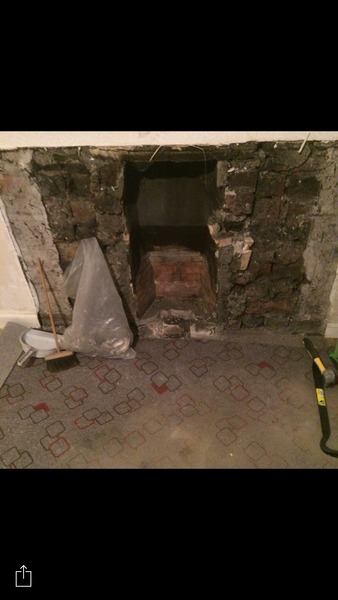 how much to remove this fireplace and plaster wall where it was