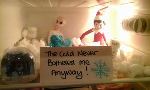 I told DD the elf on the shelf was moved around by parents not magic,  I think I'm about to become a social pariah