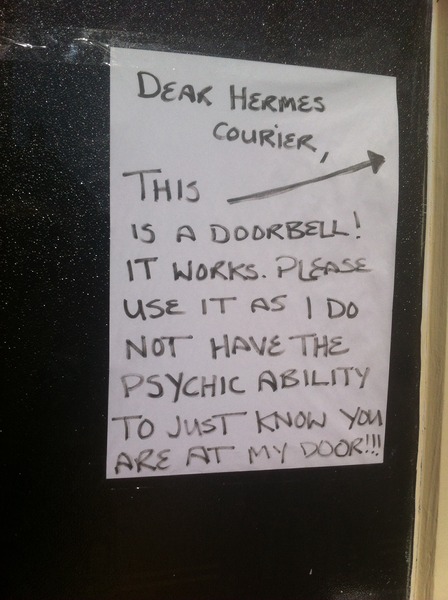 Use the ****ing bell