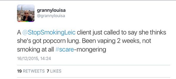 Pubs' policy on vaping