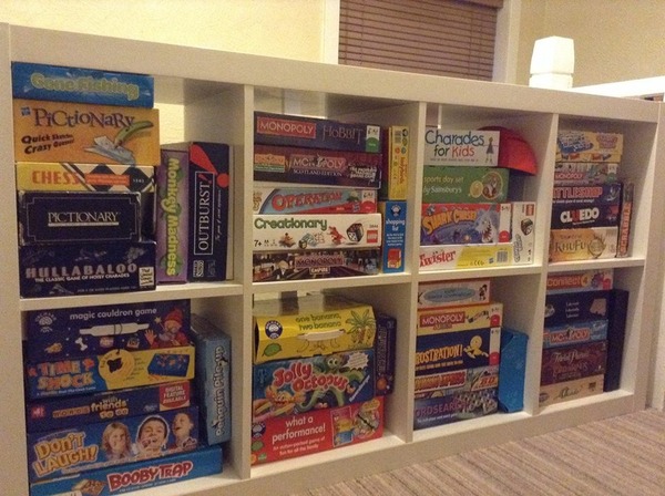 Board game storage