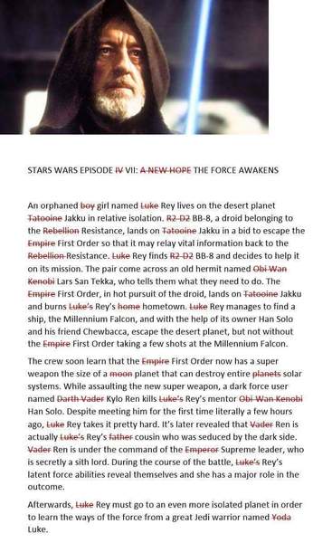 thread for people who have seen Star Wars - spoilers