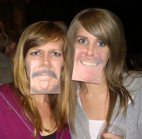 Am I the only person in the world who doesn't find those moustache beer mats funny?