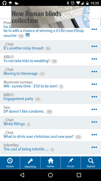 Floating banner ad