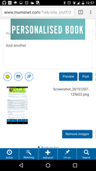 Floating banner ad