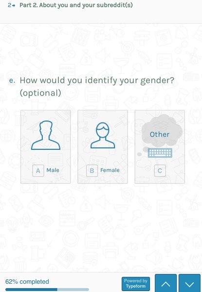 to object to MNHQ forcing a MALE/FEMALE gender binary on my account.