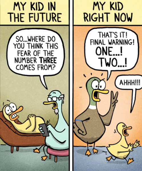 To wonder why counting to five has magical powers