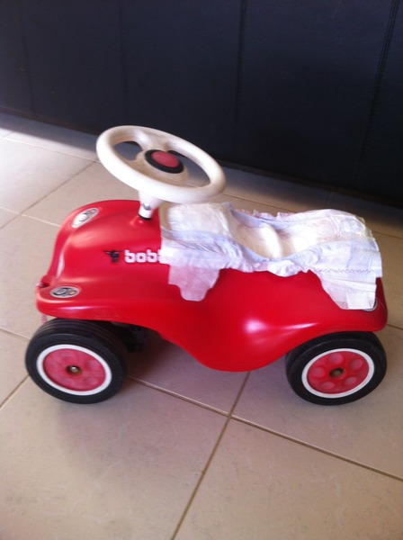 Bobby car nappy hack