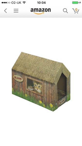 Cardboard box cat toys/beds