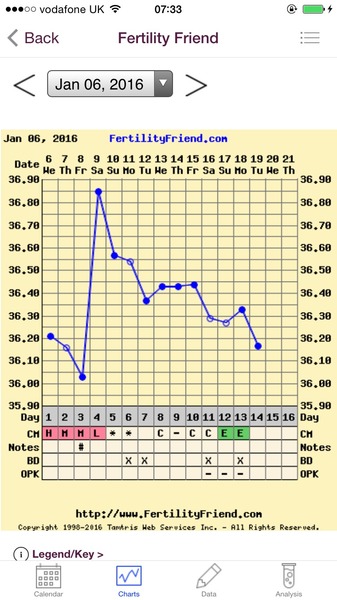 Any temping experts fancy having a look at my chart?