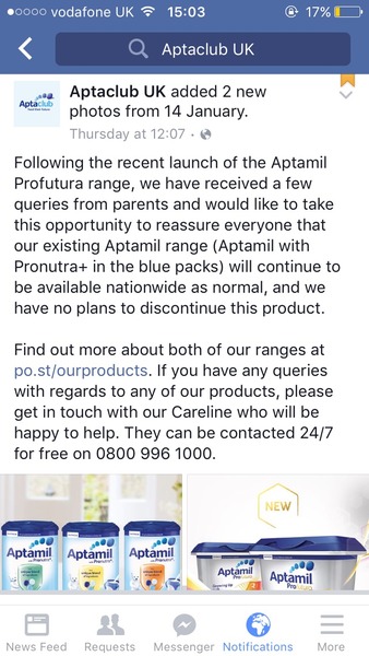 Anyone seen the new aptamil formula tubs??