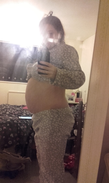 Rude to  comment on the size of ones belly?