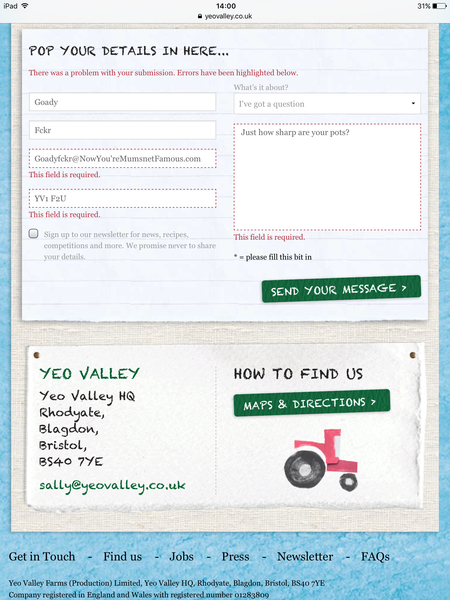DANGEROUS Yeo Valley yogurt pots
