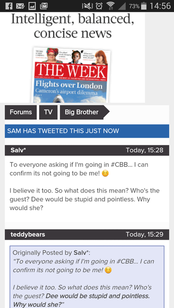 Celeb Big Bro Thread 10 - Skanky knickers, fake escapes and Jezza being the voice of reason - only on BB!