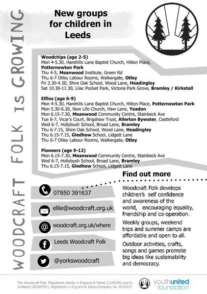 New kids groups across Leeds