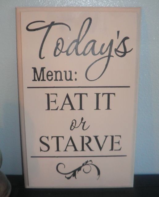 to not cook the meal he 'ordered'?