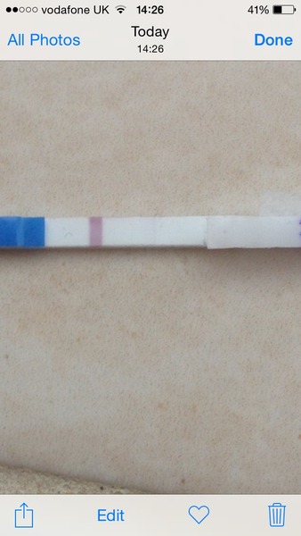 very very faint line on pregnancy test