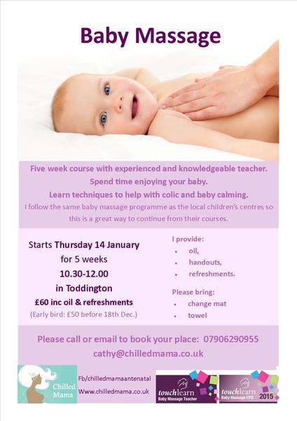 Baby Massage class starts Thursday