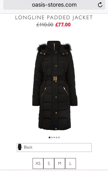 Puffa parker type jacket