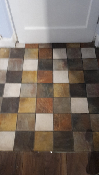 How to clean a tiled floor?