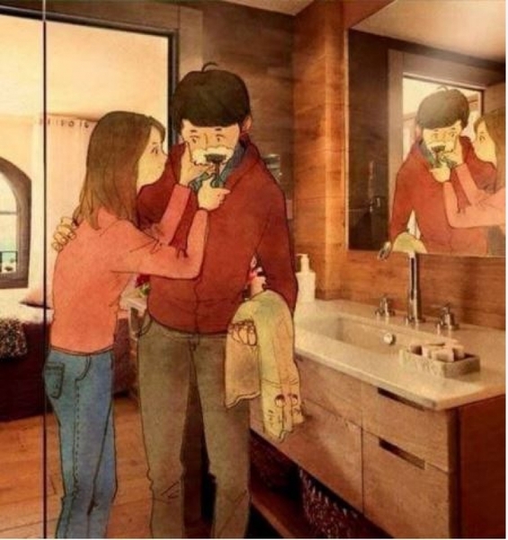 Interesting how one persons relationship happy is another's 'WTF are you doing get of me!'