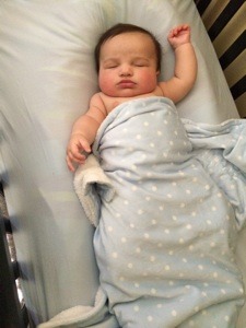 Baby at night