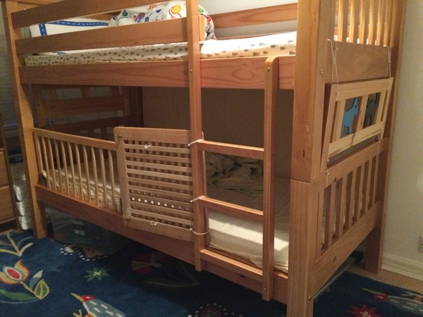 Customising a lower bunk bed