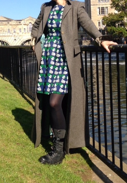 looking for a long tweed  fitted coat...