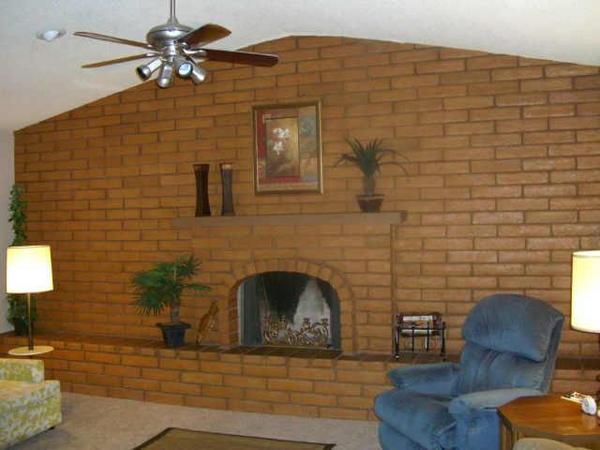 Painting a brick fireplace?