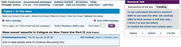 Mass sexual assaults in Cologne on New Years Eve Part II