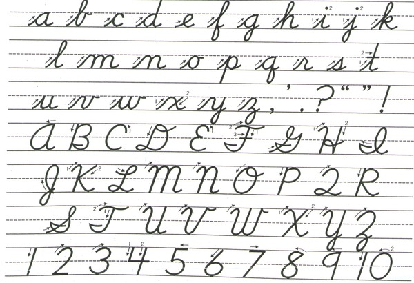 Continuous handwriting confusion
