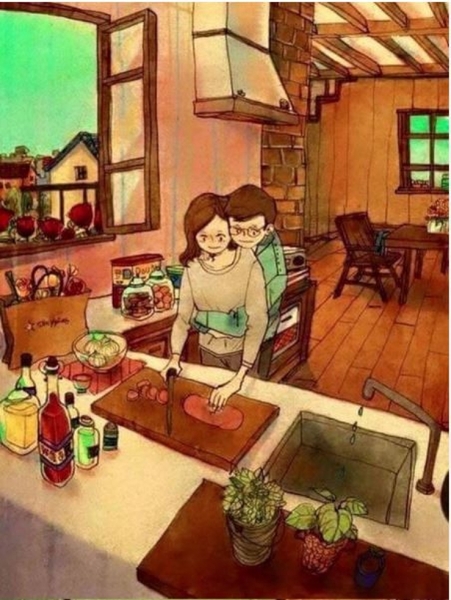 Interesting how one persons relationship happy is another's 'WTF are you doing get of me!'