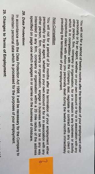 Contract help please for my daughter